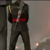 Agent in black suit with gun in a dramatic scene from HITMAN III.